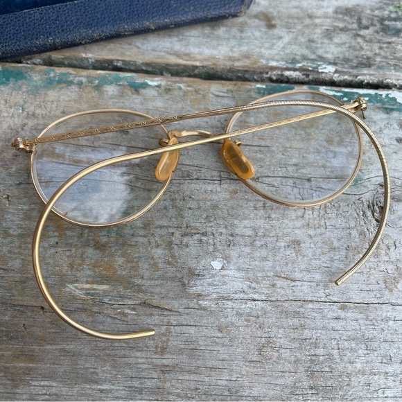 B&L 12 K GF vintage round glasses with case - Picture 3 of 8